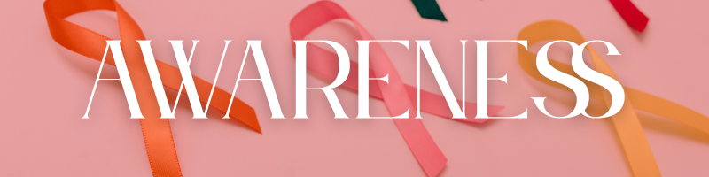 This image with an orange, pink, and gold ribbon demonstrates emotional wisdom and creative power shows that it begins with awareness,